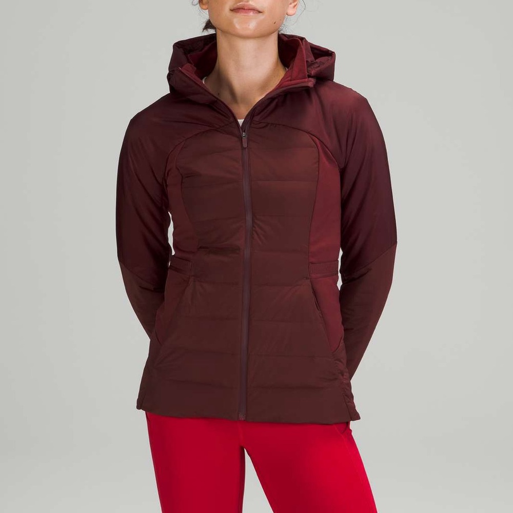 NWT Lululemon Down for It All Jacket
Red Merlot (Maroon) Size 10 New